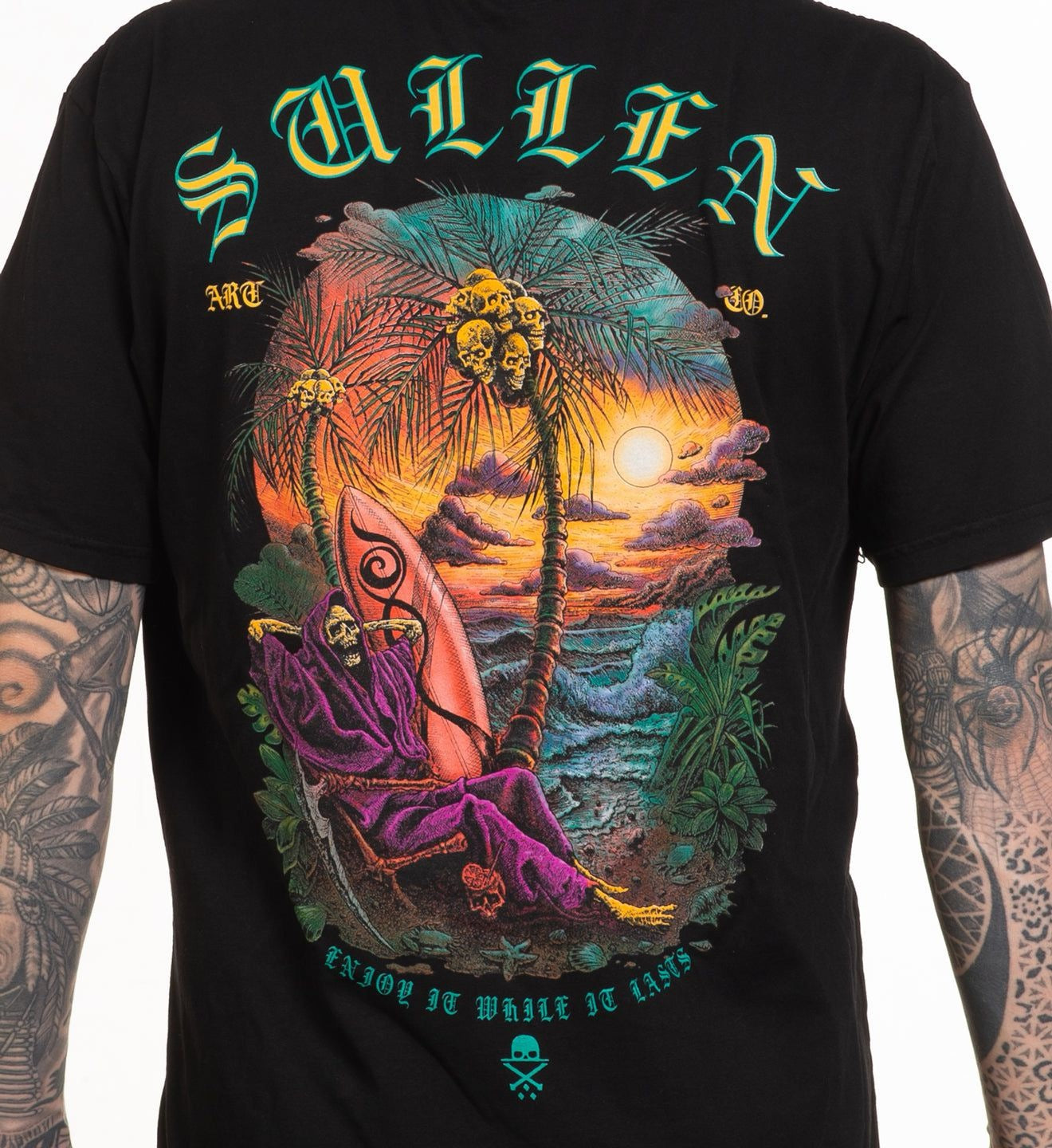 SULLEN CLOTHING BORROWED TIME JET BLACK PREMIUM T-SHIRT