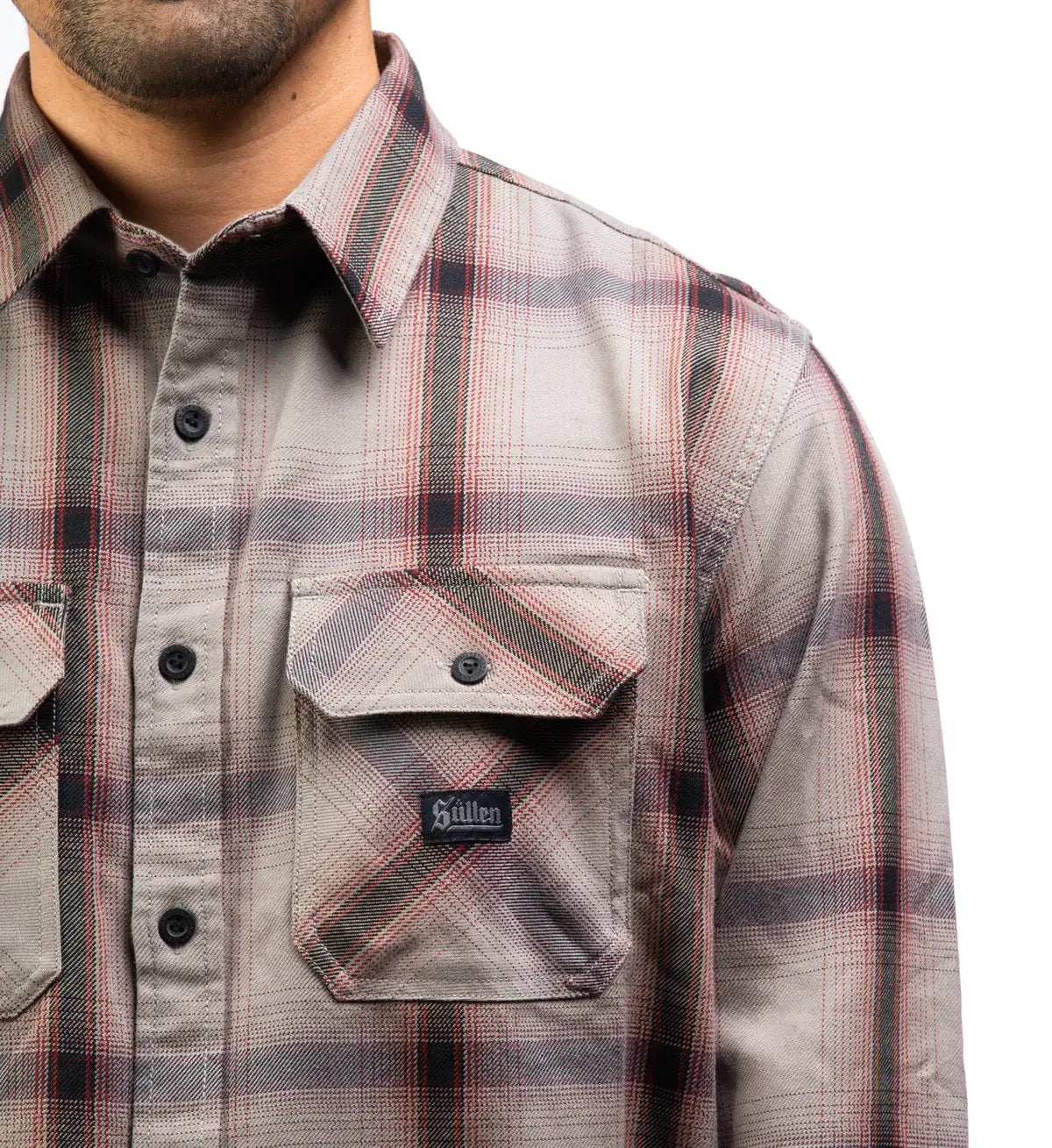 SULLEN CLOTHING GRANGER STONE FLANNEL SHIRT