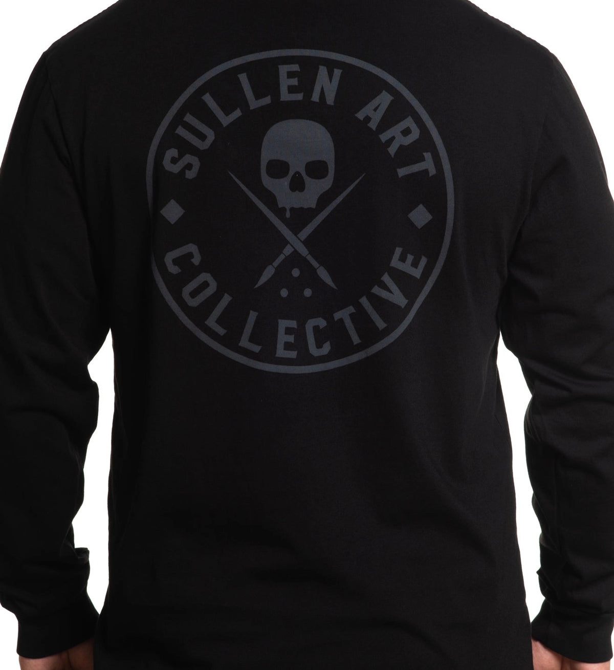 SULLEN CLOTHING EVER JET BLACK LONG SLEEVE T-SHIRT (M)