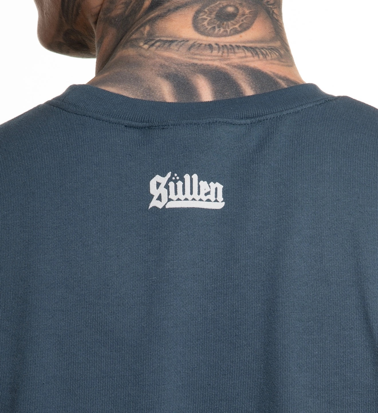 SULLEN CLOTHING BADGE LS CREW ORION BLUE SWEATSHIRT