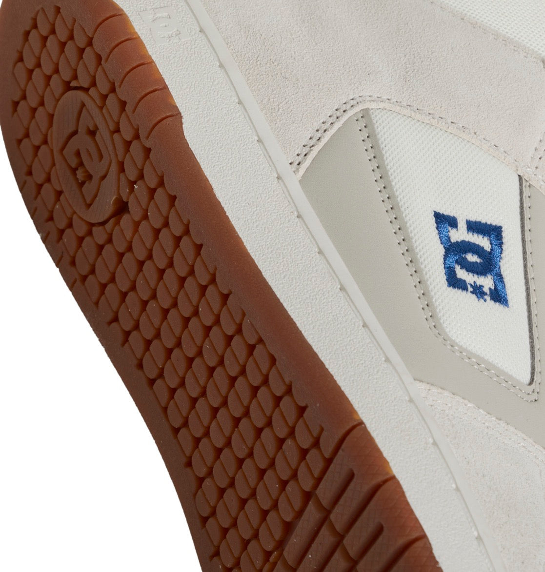 DC SHOES MANTECA 4 HI OFF WHITE BLUE GUM TRAINERS