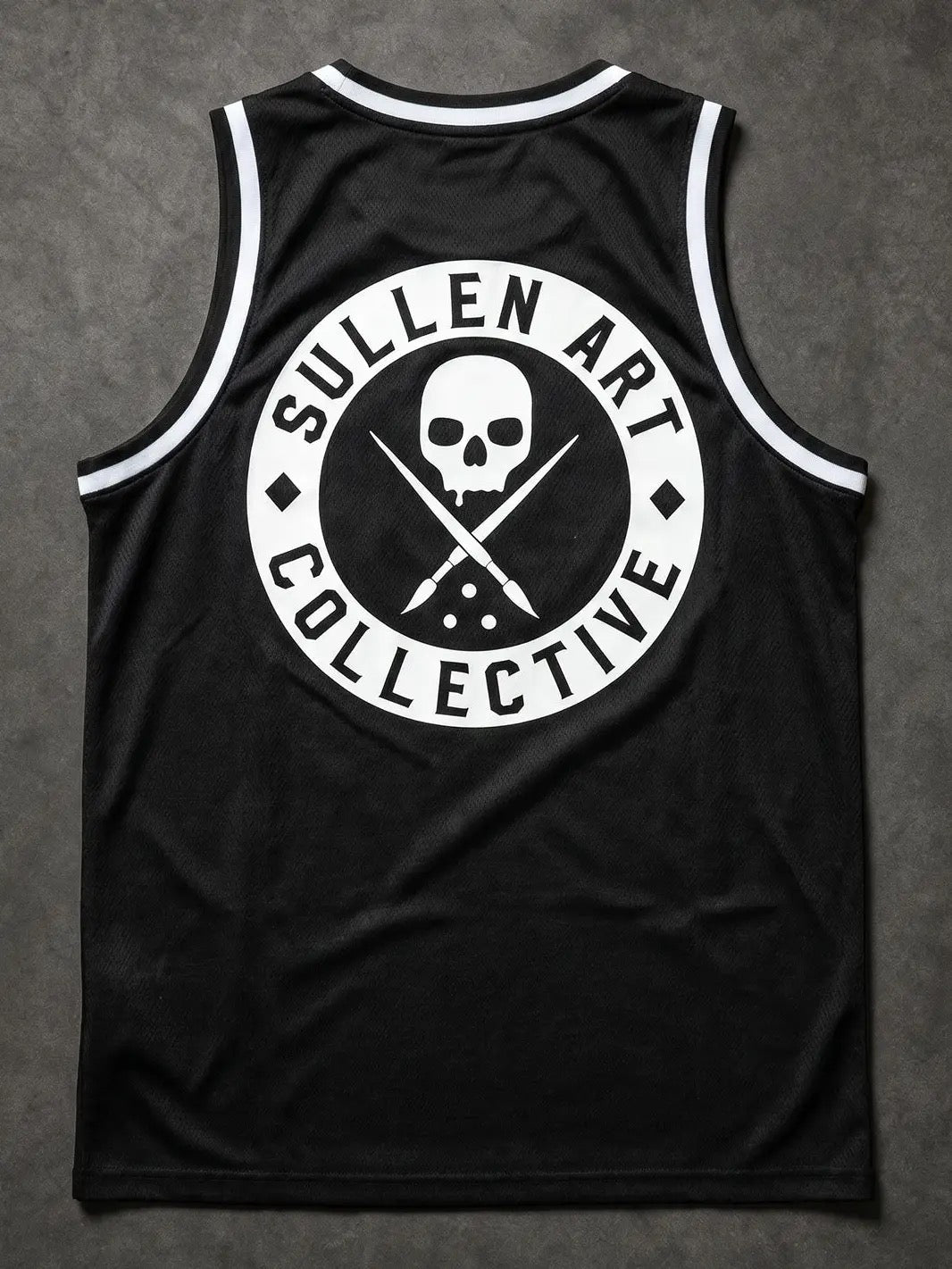 SULLEN CLOTHING BOH JERSEY TANK BLACK & WHITE
