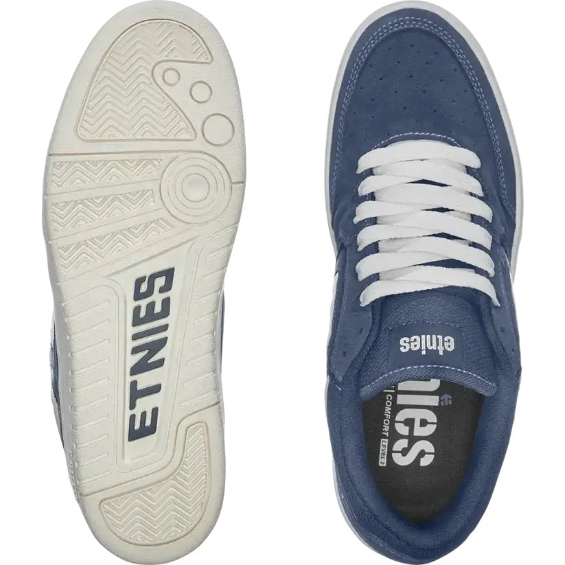 ETNIES LOOT NAVY WHITE TRAINERS