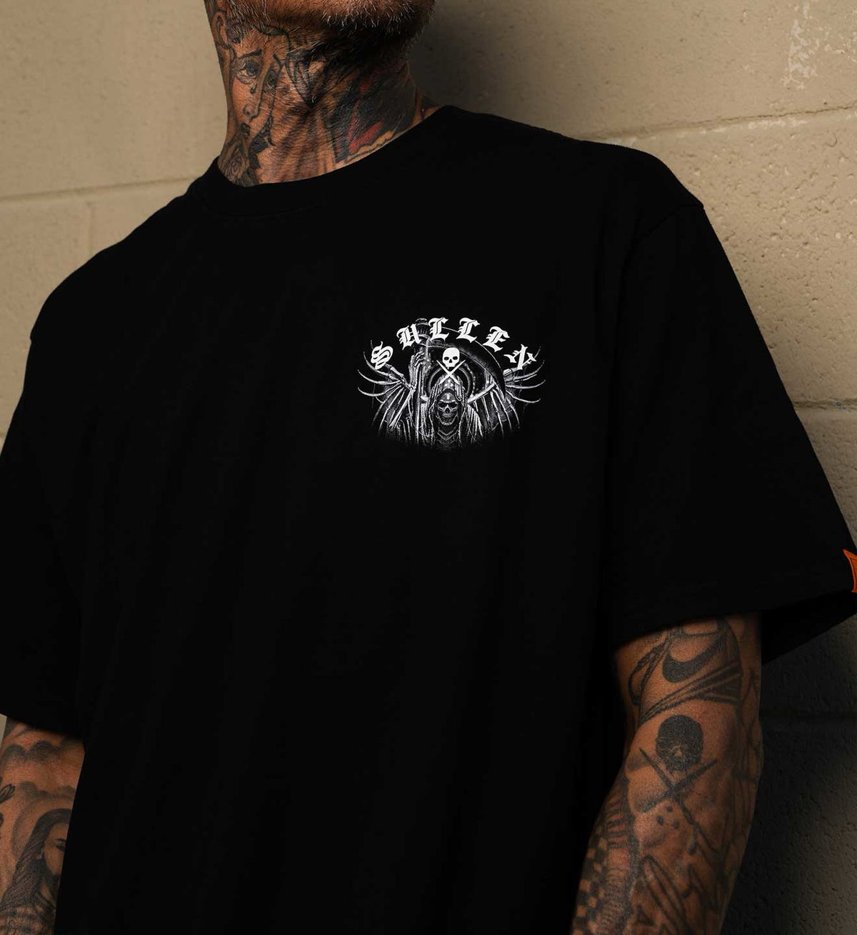 SULLEN CLOTHING HODU REAPER JET BLACK PREMIUM T-SHIRT