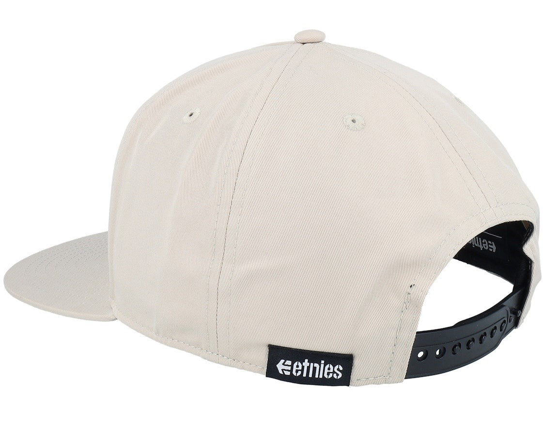 ETNIES ICON TAN BROWN SNAPBACK CAP HAT