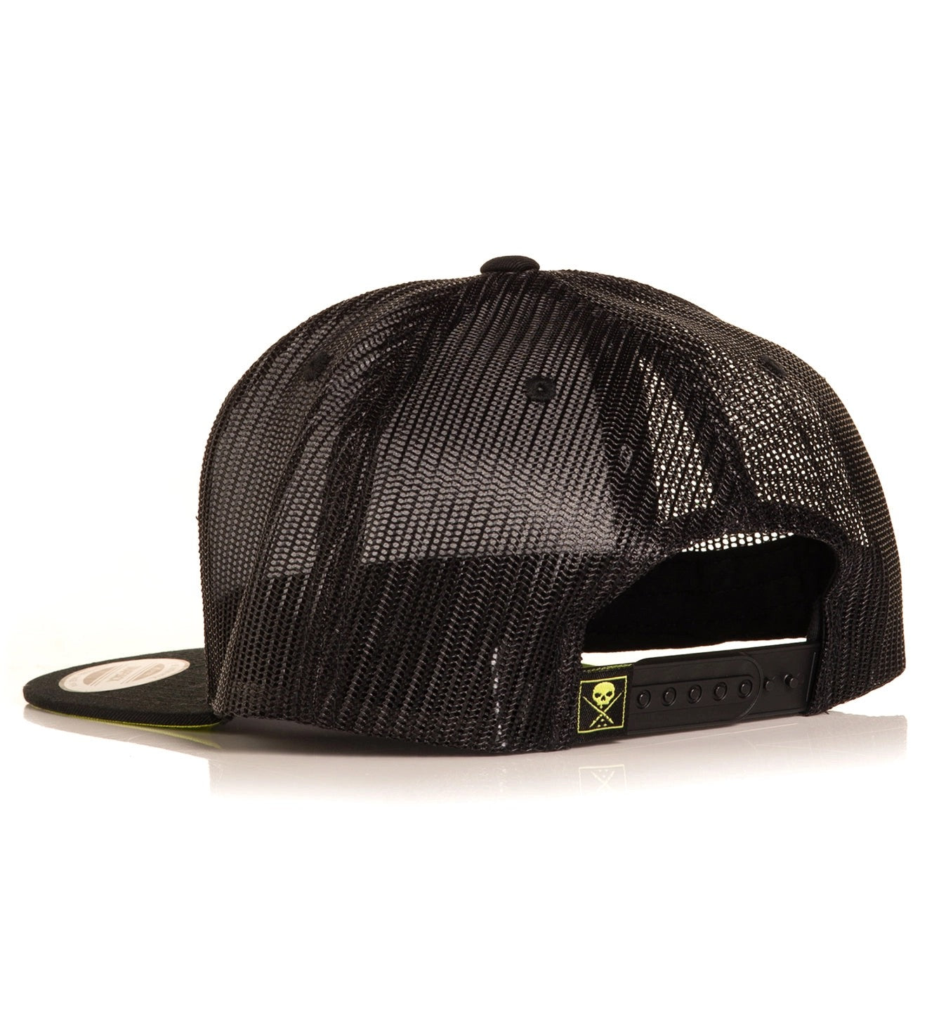 SULLEN CLOTHING WELD BLACK & ACID GREEN TRUCKER HAT SNAPBACK CAP