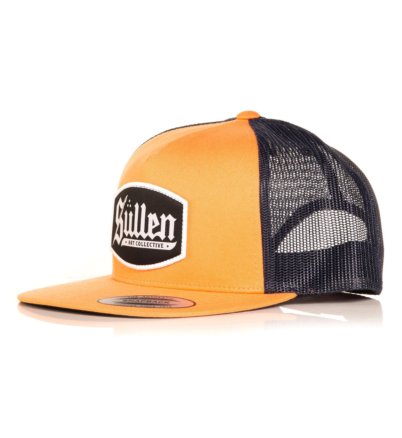 SULLEN CLOTHING CONTOUR SUNSET ORANGE TRUCKER HAT SNAPBACK CAP