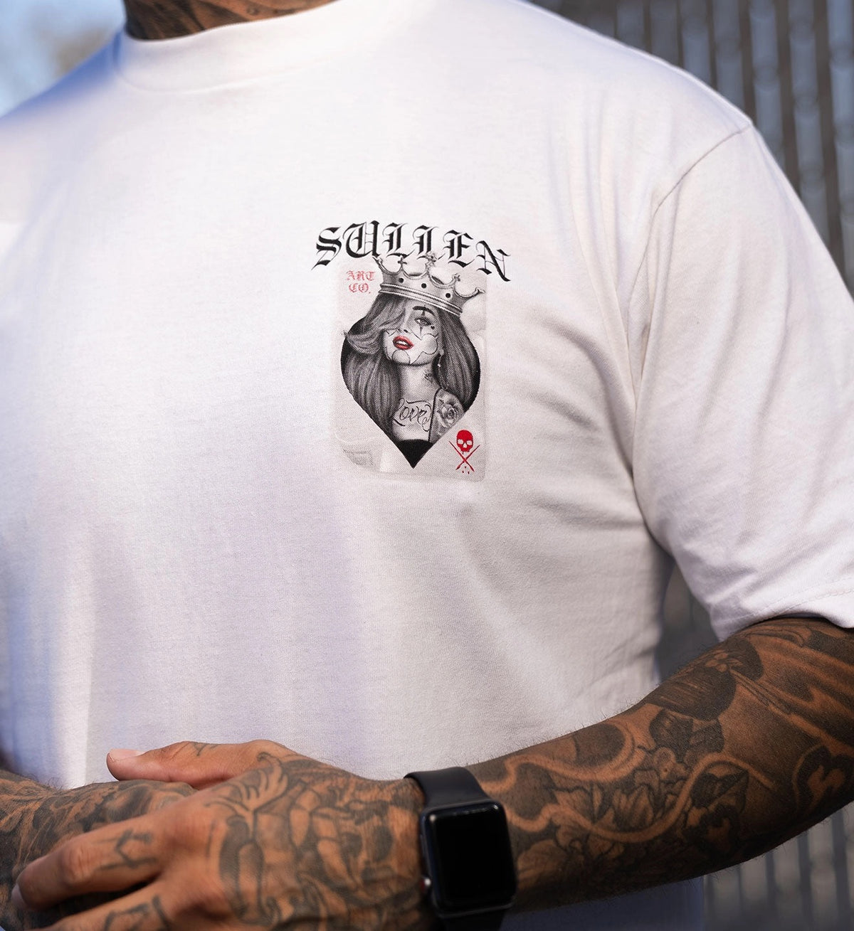 SULLEN CLOTHING QUEEN OF LOVE WHITE STANDARD T-SHIRT