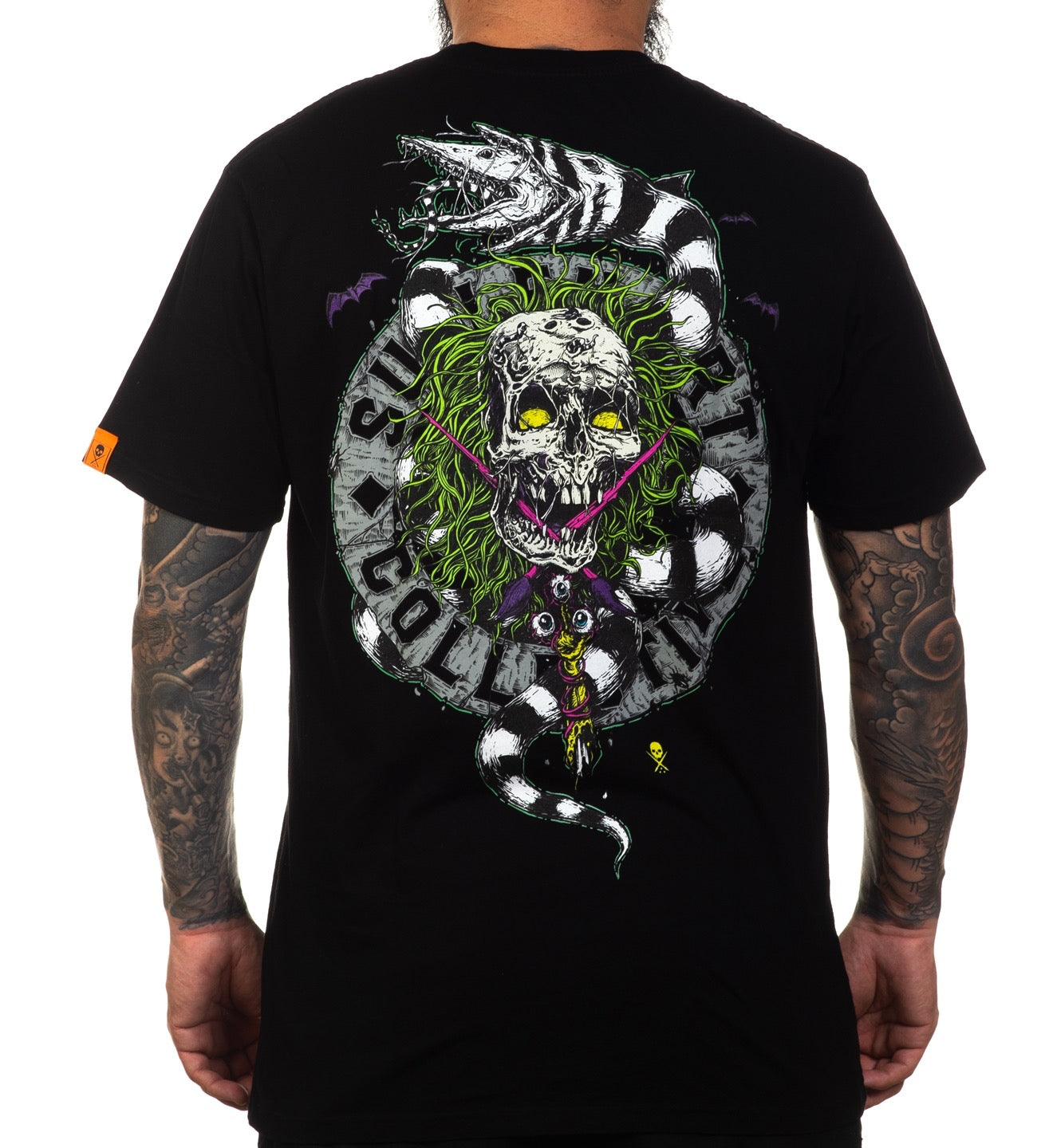 SULLEN CLOTHING BEETLE BADGE JET BLACK PREMIUM T-SHIRT