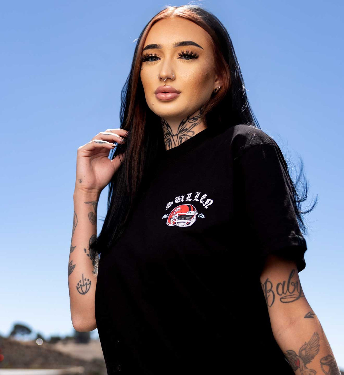 SULLEN CLOTHING FANTASY FOOTBALL "1 TON" OVERSIZED HEAVYWEIGHT PREMIUM T-SHIRT