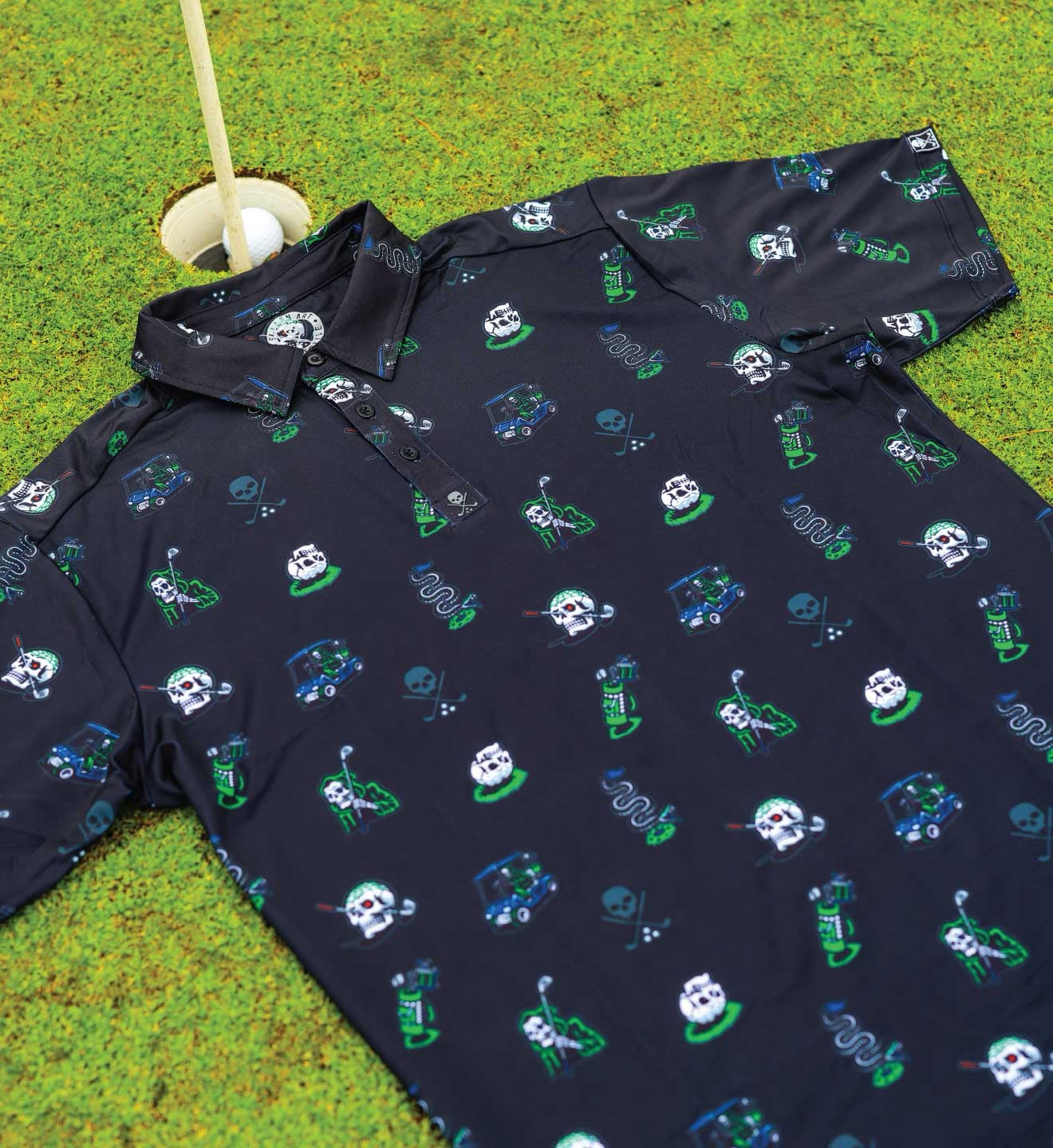 SULLEN CLOTHING GOLF DEATH POLO SHIRT