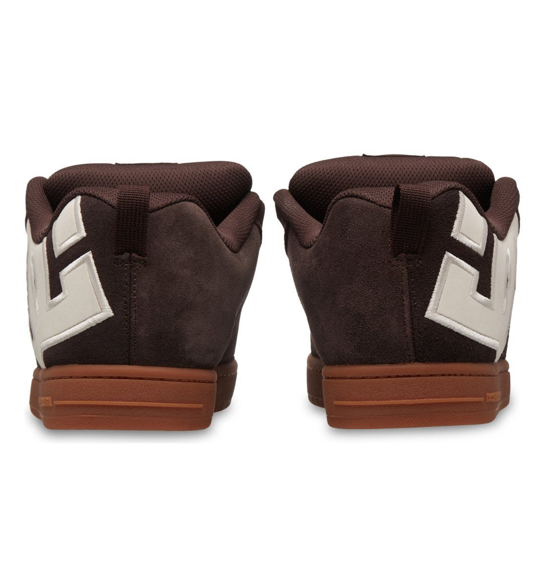 DC SHOES COURT GRAFFIK BROWN GUM TRAINERS