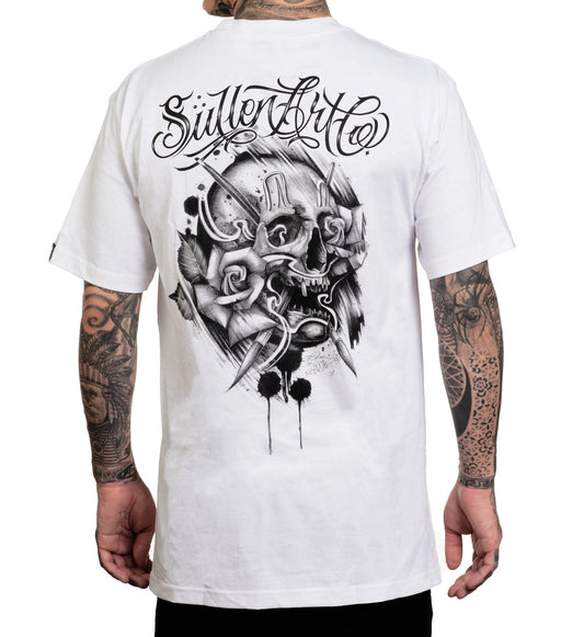 SULLEN CLOTHING KIDDO BADGE WHITE STANDARD T-SHIRT