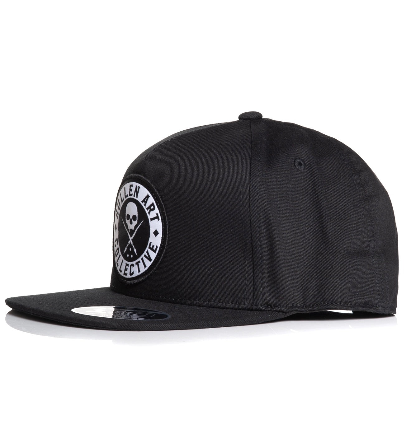 SULLEN CLOTHING BOH LOGO BLACK & WHITE FLAT SNAPBACK CAP HAT