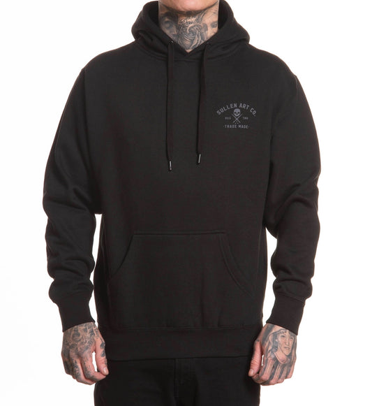 SULLEN CLOTHING ELEMENTAL PERFORMANCE BLACK PULLOVER HOODIE