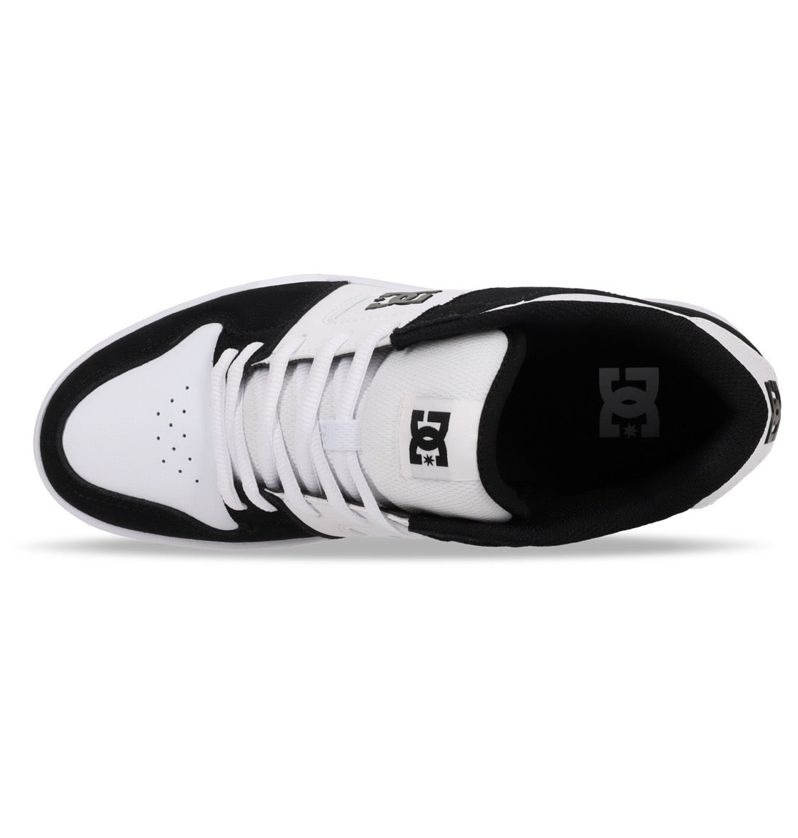 DC SHOES MANTECA 4 WHITE & BLACK TRAINERS