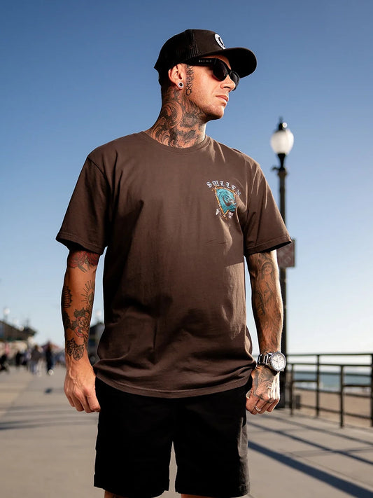 SULLEN CLOTHING DEATH BEFORE SHORE PREMIUM T-SHIRT