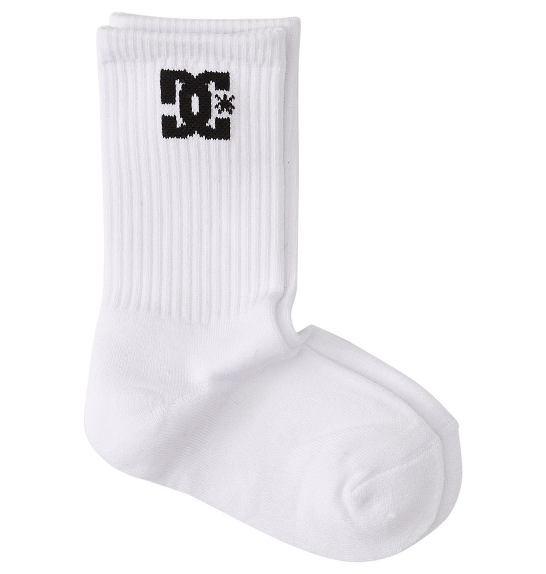 DC SHOES BLACK GREY & WHITE CREW SOCKS 3 PAIR PACK (UK 7-10)