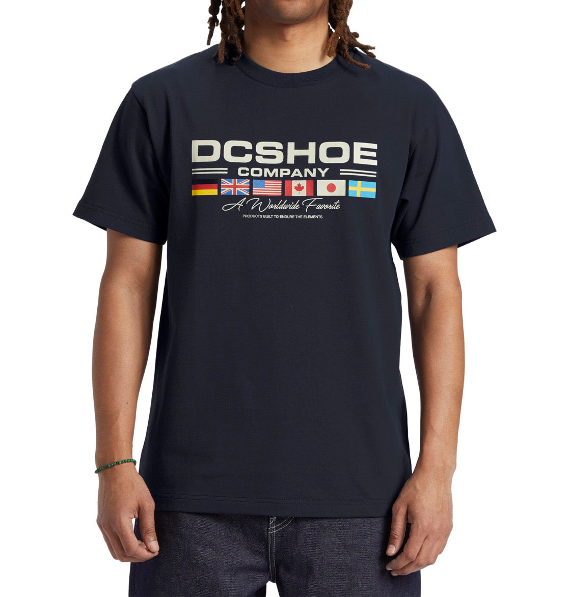 DC SHOES WORLDWIDE T-SHIRT NAVY