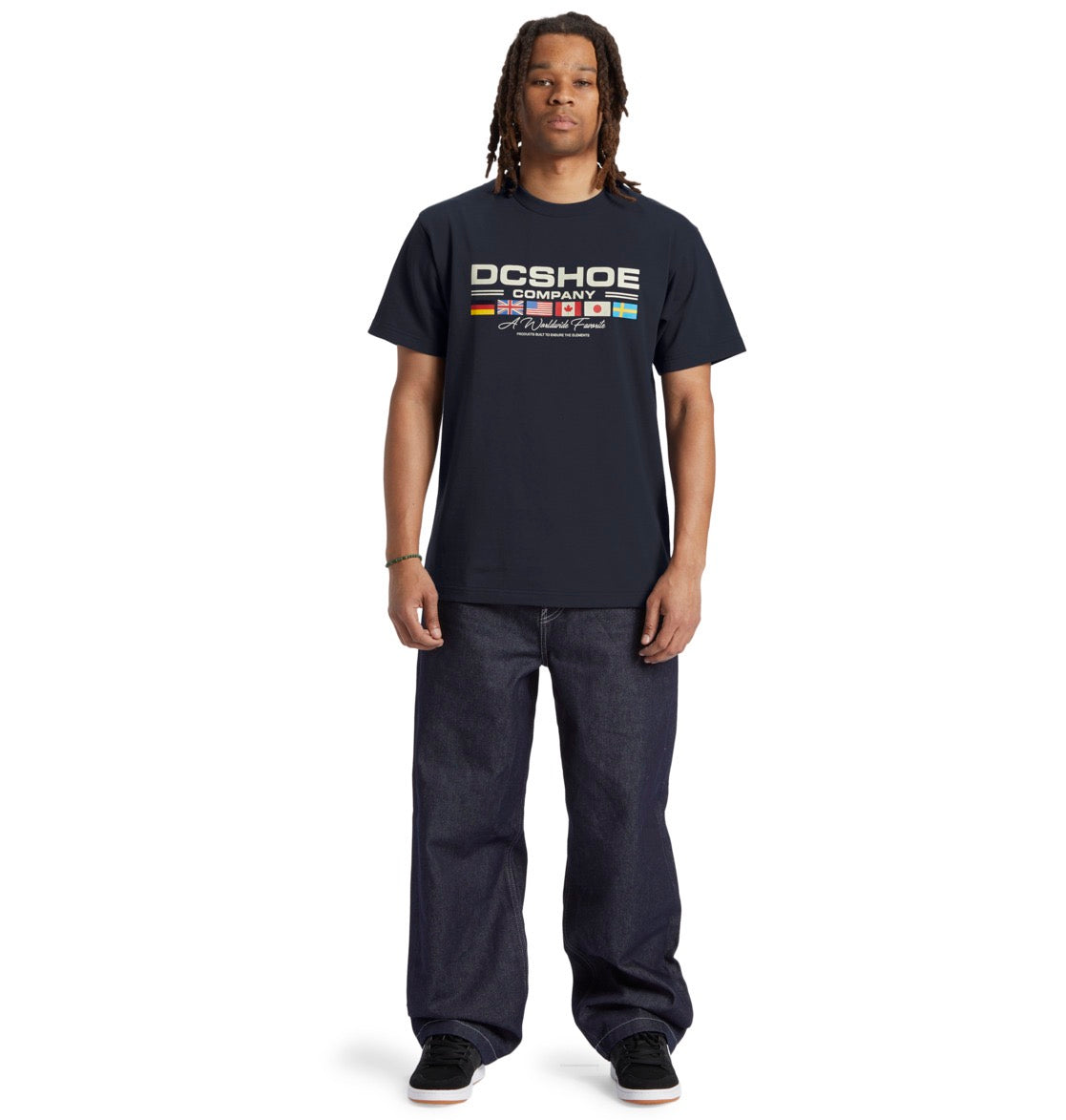 DC SHOES WORLDWIDE T-SHIRT NAVY