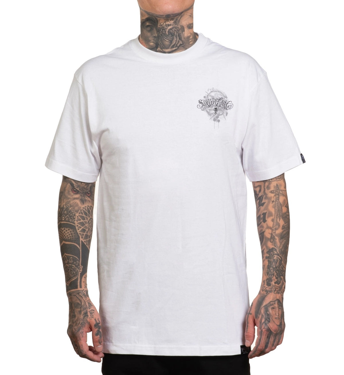SULLEN CLOTHING KIDDO BADGE WHITE STANDARD T-SHIRT