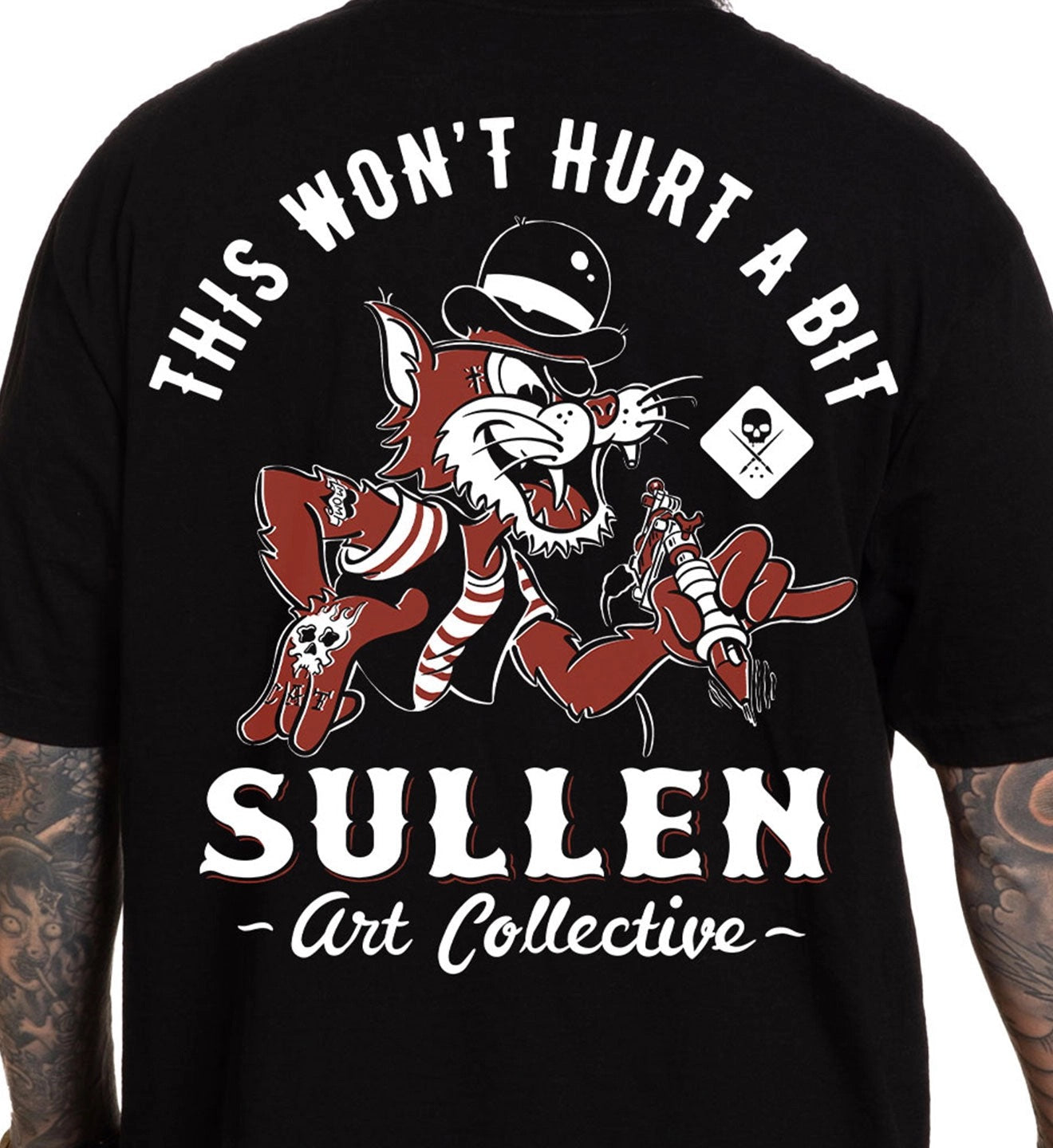 SULLEN CLOTHING WONT HURT OVERSIZED '1 TON' HEAVYWEIGHT PREMIUM T-SHIRT (L)