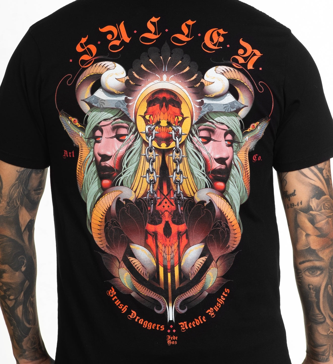 SULLEN CLOTHING FEDE GAS BLACK PREMIUM T-SHIRT