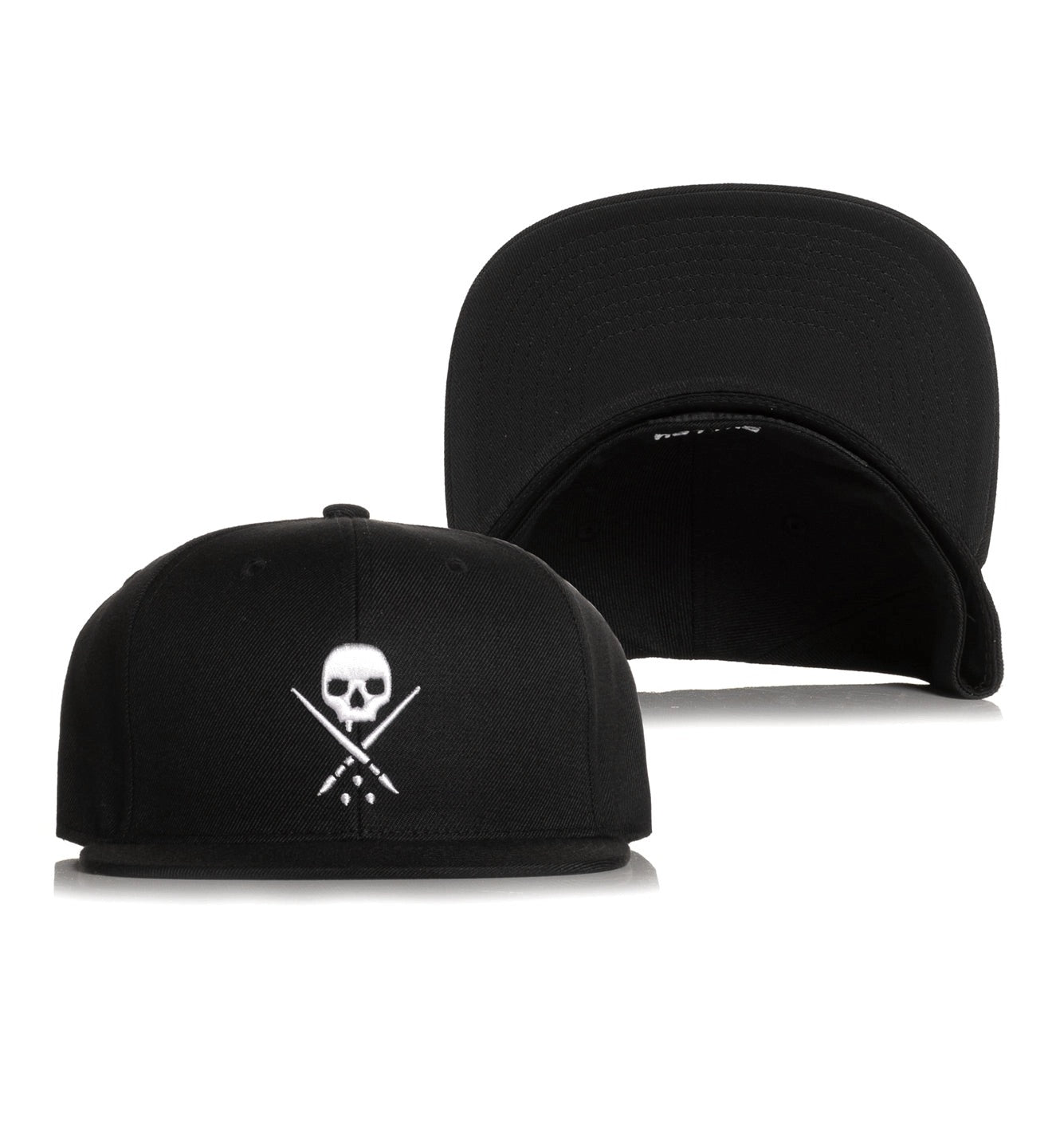 SULLEN CLOTHING BADGE FITTED HAT BLACK & WHITE CAP