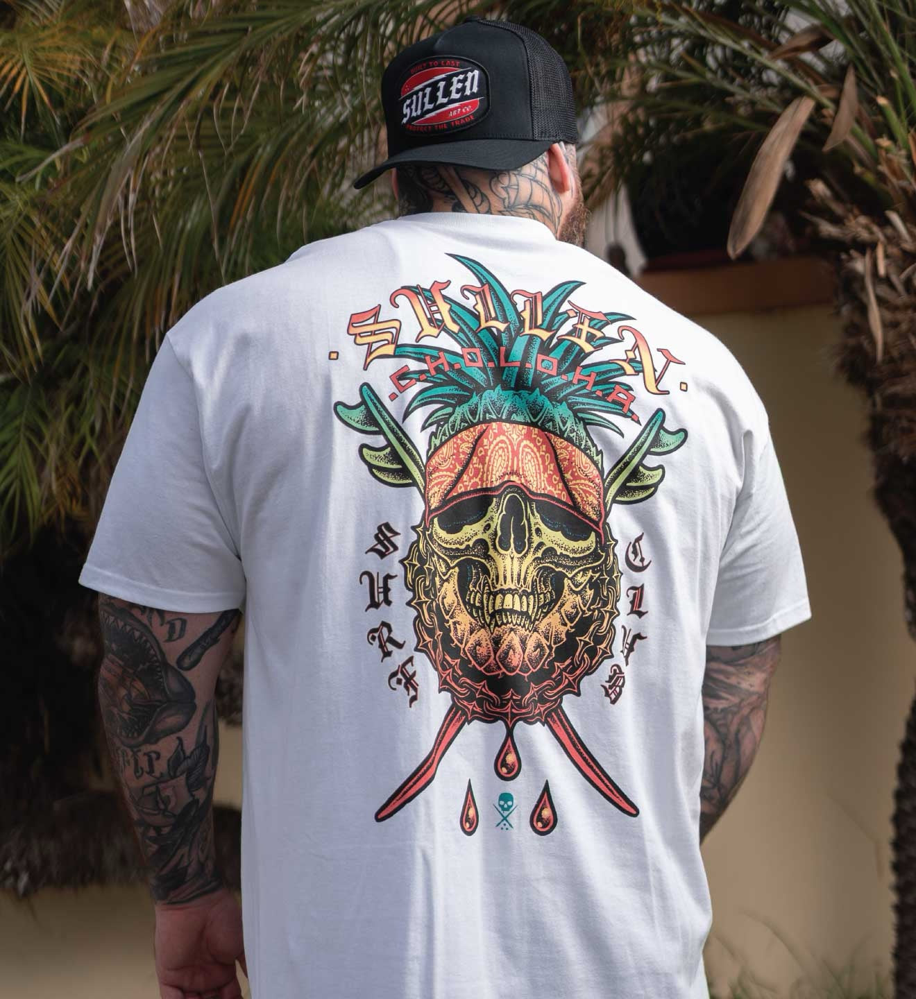 SULLEN CLOTHING CHOLOHA SURF CLUB WHITE STANDARD T-SHIRT