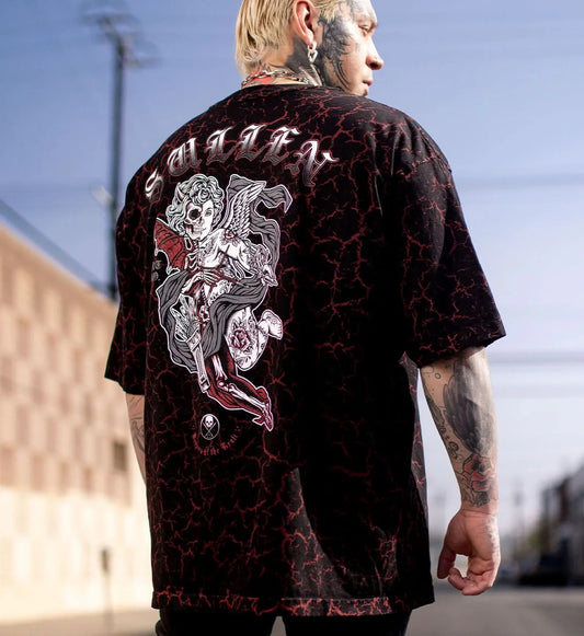 SULLEN CLOTHING VS EVIL '1 TON' OVERSIZED HEAVYWEIGHT PREMIUM T-SHIRT