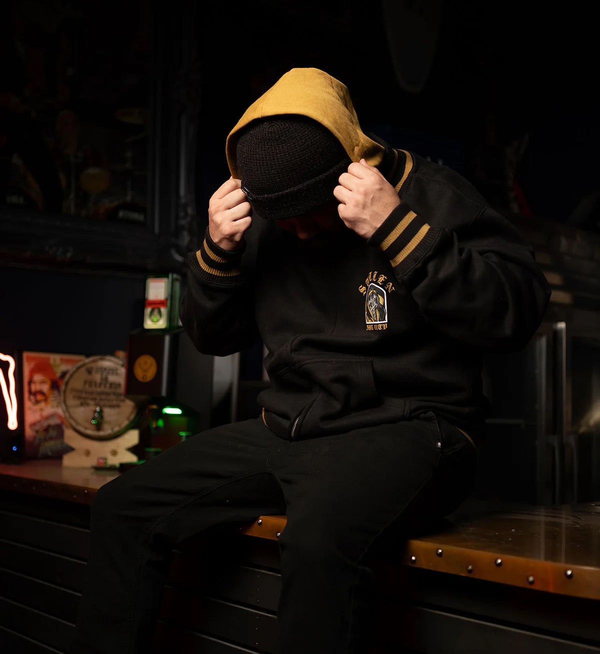 SULLEN CLOTHING RUBAN BANEZ ZIP UP FLEECE HOODIE