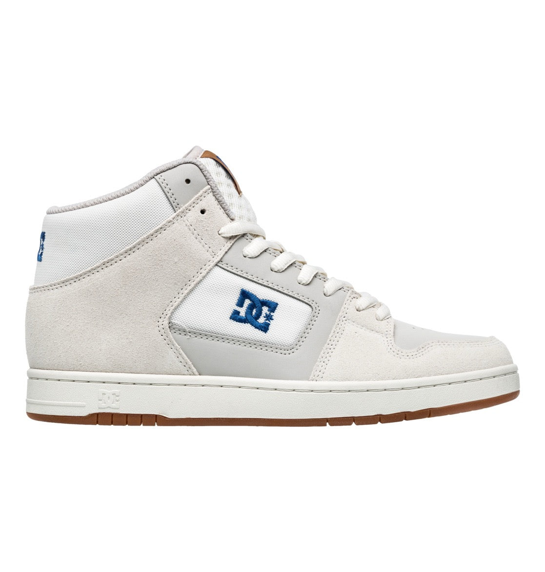DC SHOES MANTECA 4 HI OFF WHITE BLUE GUM TRAINERS