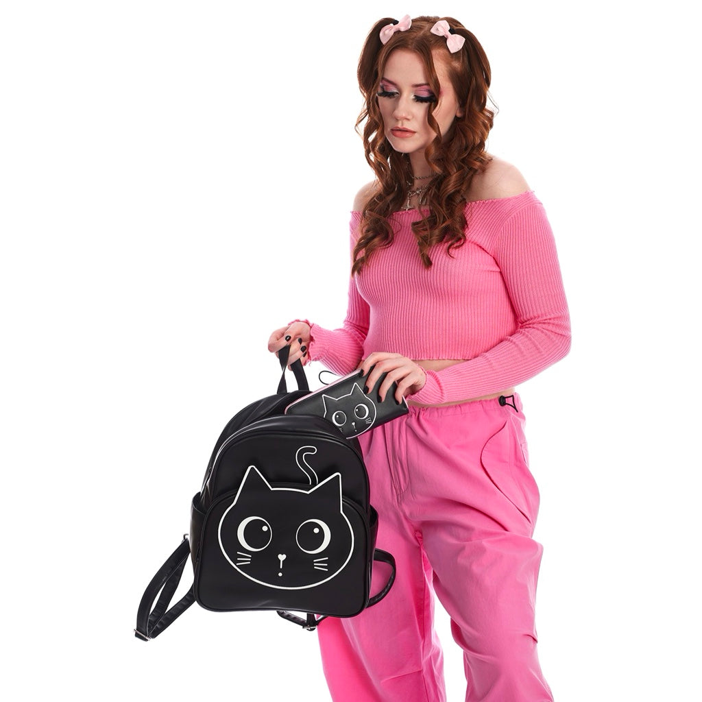 LOST QUEEN BLACK HARU CAT BACKPACK BG34404