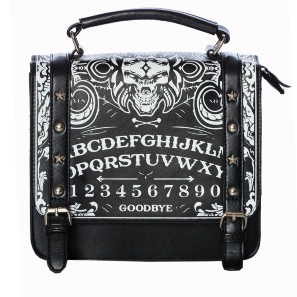 LOST QUEEN BLACK OUIJA SMALL SATCHEL BAG (BG7269)