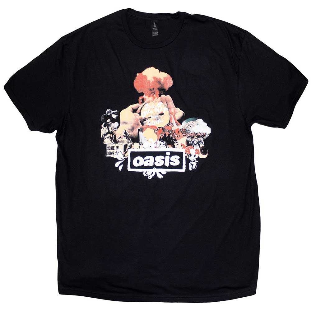 OASIS T-SHIRT ATOMIC COLLAGE BLACK