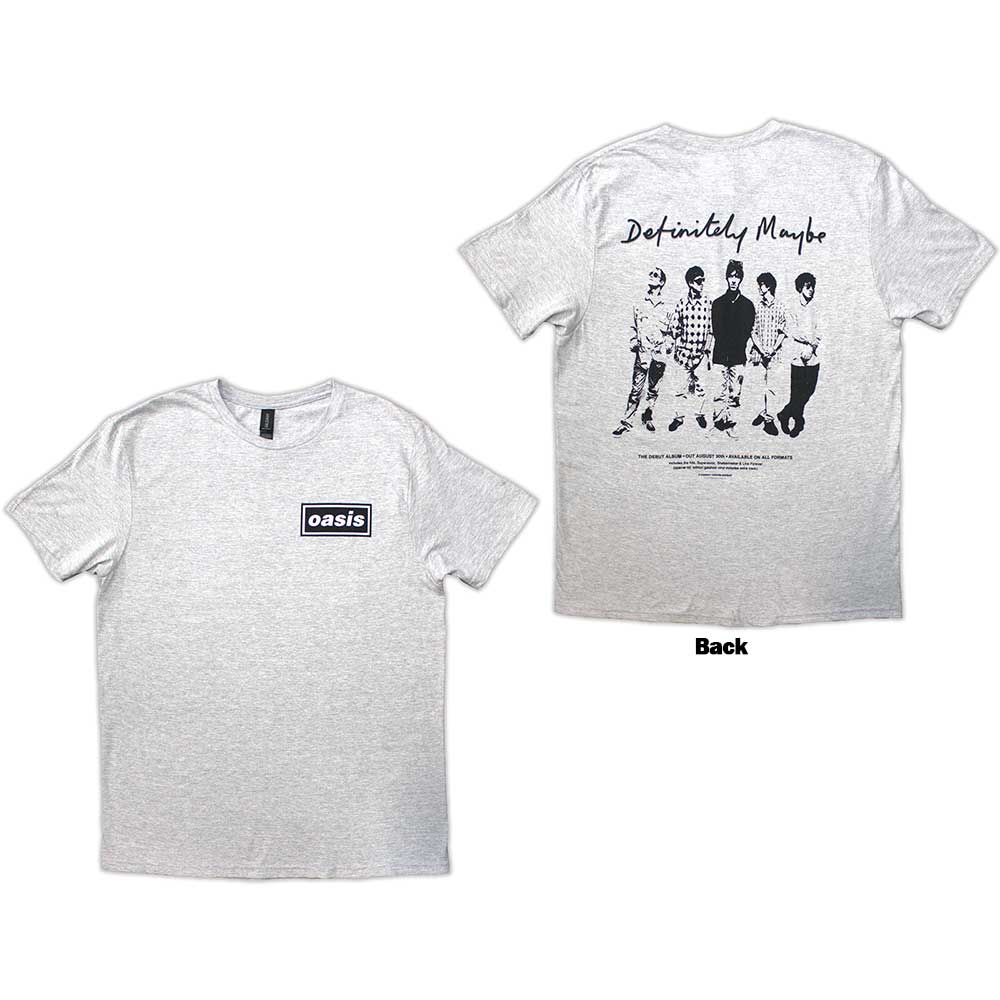 OASIS T-SHIRT DEFINITELY MAYBE PROMO GREY