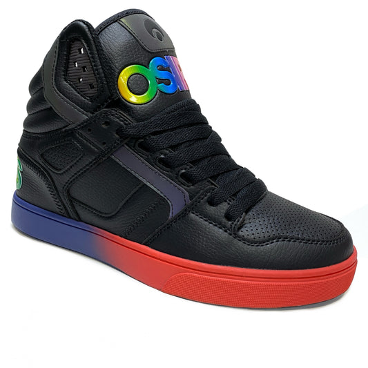 OSIRIS SHOES CLONE BLACK BLACK MULTI LADIES TRAINERS
