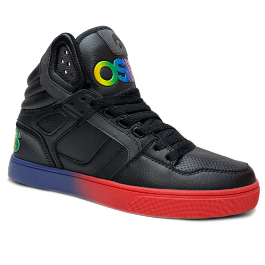 OSIRIS SHOES CLONE BLACK BLACK MULTI LADIES TRAINERS