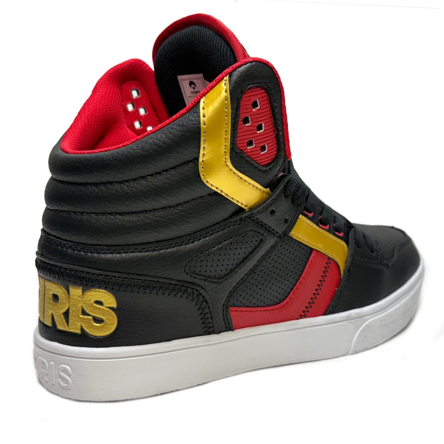 OSIRIS SHOES CLONE BLACK RED GOLD TRAINERS