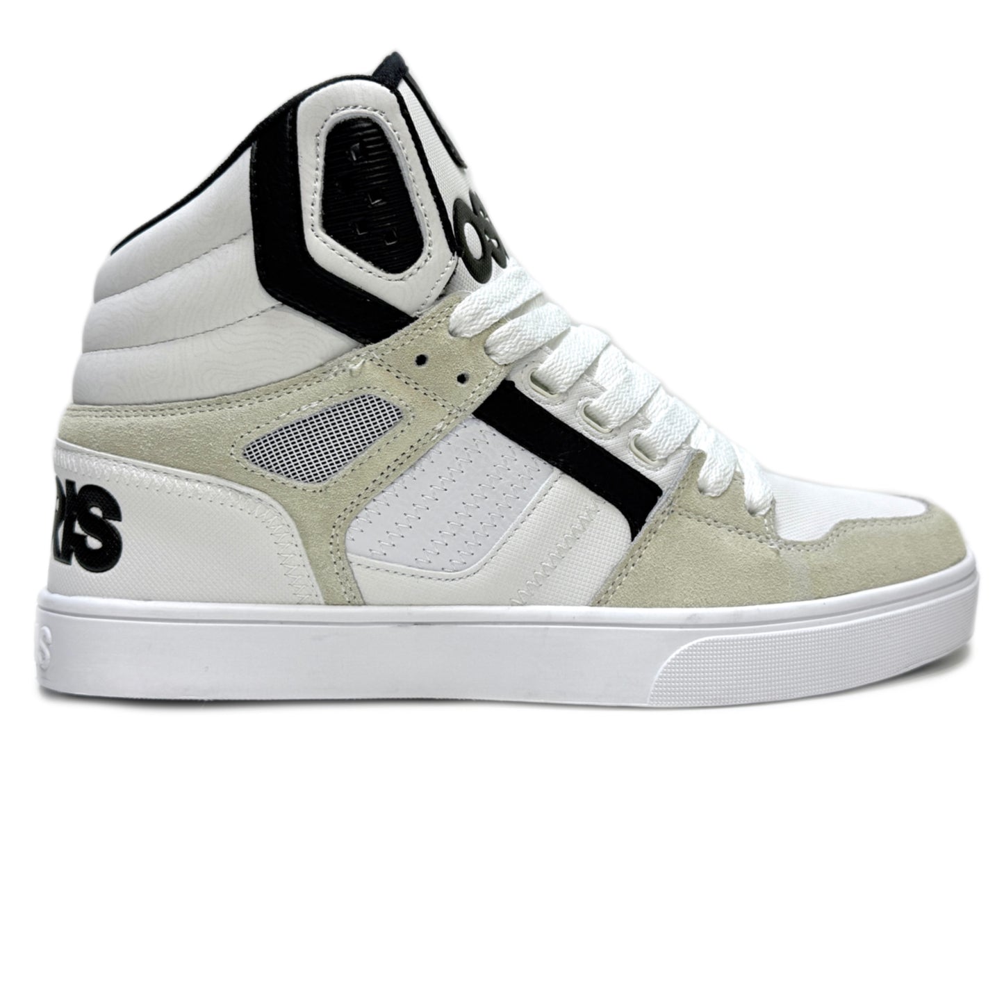 OSIRIS SHOES CLONE WHITE BLACK WHITE TRAINERS