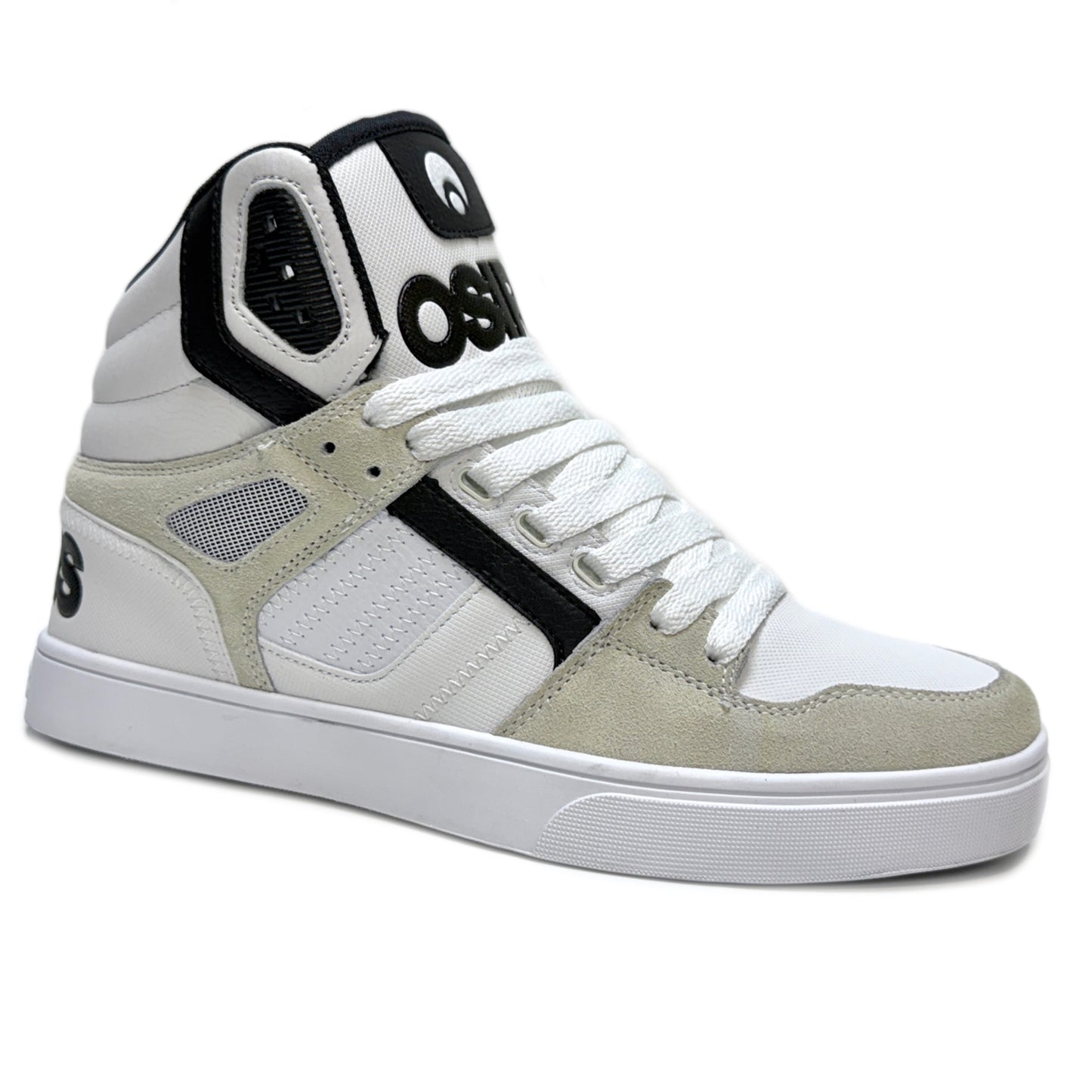 OSIRIS SHOES CLONE WHITE BLACK WHITE TRAINERS