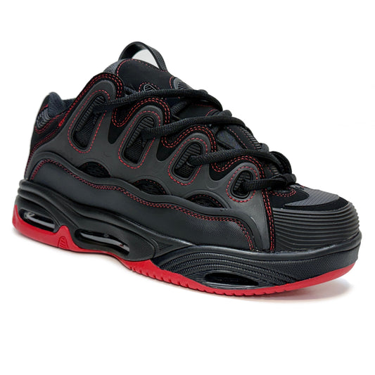OSIRIS SHOES D3 2001 BLACK RED RED TRAINERS
