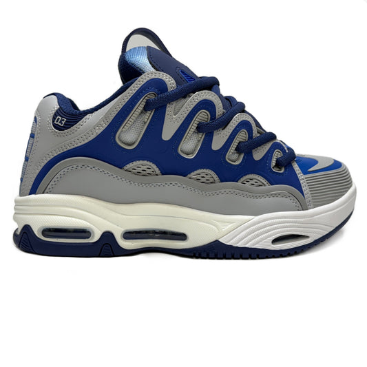 OSIRIS SHOES D3 2001 GREY BLUE BLACK TRAINERS
