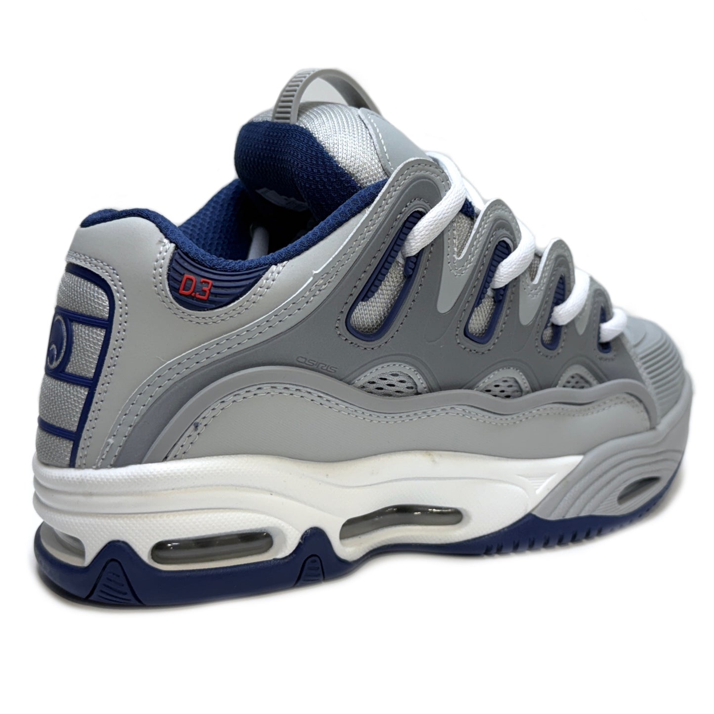 OSIRIS SHOES D3 2001 GREY NAVY WHITE TRAINERS