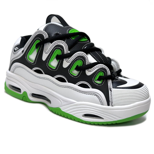 OSIRIS SHOES D3 2001 WHITE BLACK GREEN TRAINERS