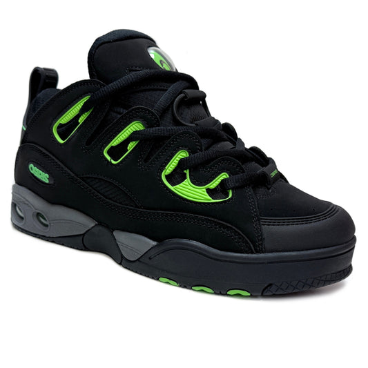 OSIRIS SHOES D3 E BLACK CHARCOAL GREEN TRAINERS