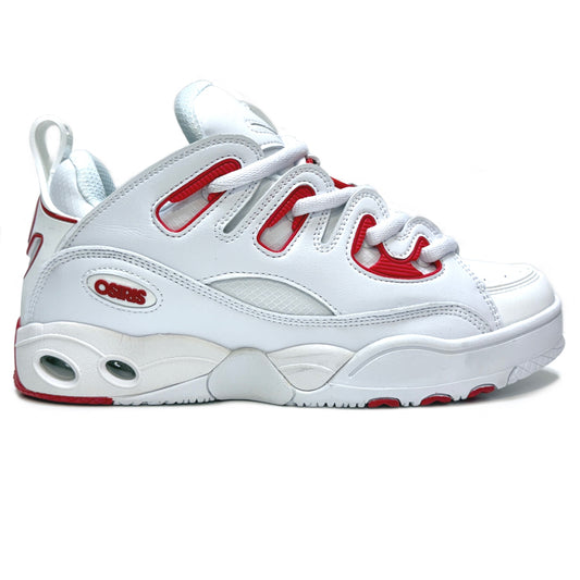 OSIRIS SHOES D3 E WHITE RED WHITE TRAINERS