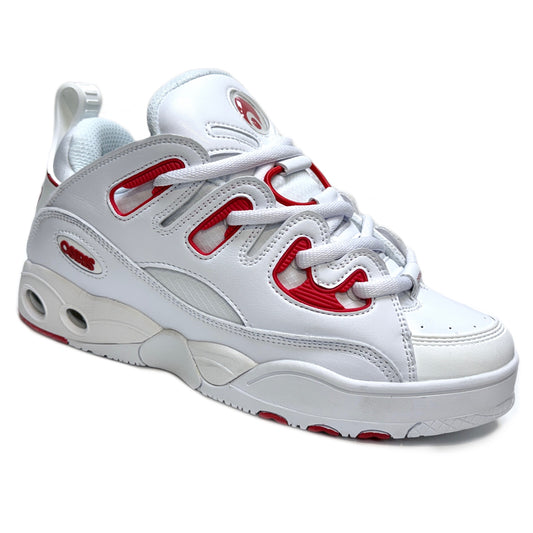 OSIRIS SHOES D3 E WHITE RED WHITE TRAINERS
