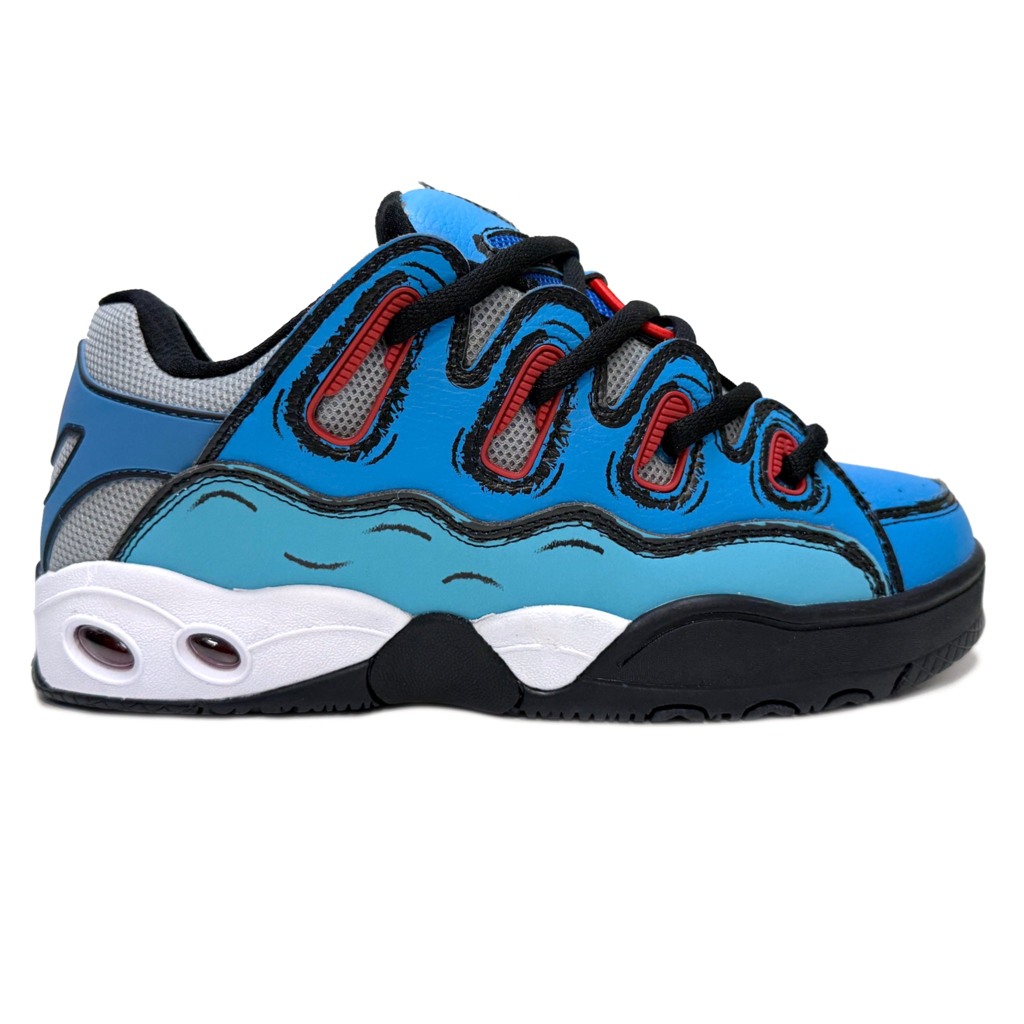 OSIRIS SHOES D3 OG BLUE BLUE CARTOON TRAINERS – Rageclothingstore
