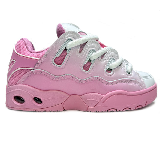 OSIRIS SHOES D3 OG PINK WHITE FADE TRAINERS